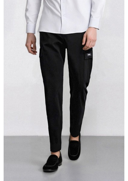 Relax Fit Rahat Kesim Yazlık Pantolon Kargo Cepli Düz Paça D5967AX25SP