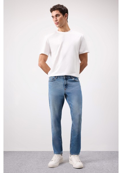 Pedro Slim Fit Dar Kalıp Normal Bel Dar Paça Jean Pantolon B8418AX25SP fiyatları