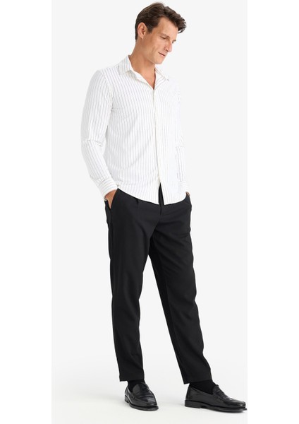 Yazlık Kumaş Pileli Pantolon Tailored Regular Fit Normal Kesim Basic Düz Cepli Düz Paça A7273AX25SP modelleri