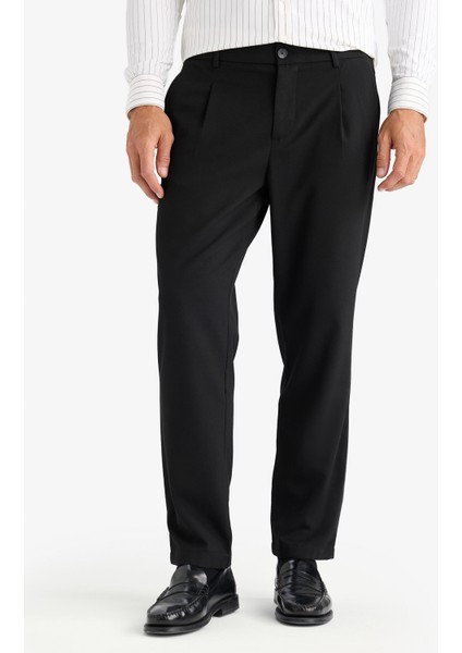 Yazlık Kumaş Pileli Pantolon Tailored Regular Fit Normal Kesim Basic Düz Cepli Düz Paça A7273AX25SP fırsatları