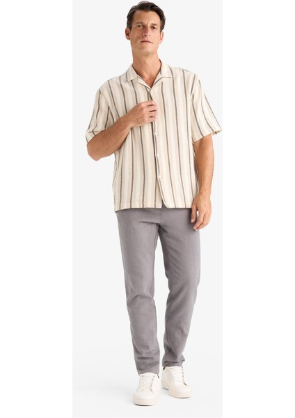 %100 Pamuk Relax Fit Rahat Kesim Yazlık Müslin Kısa Paça Pamuklu Jogger Pantolon D6260AX25SP modelleri