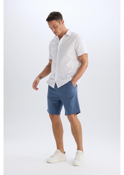 %100 Pamuk Regular Fit Gabardin Bermuda Şort C7684AX25SP fiyatları
