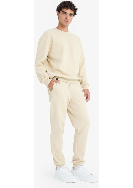 Slim Fit Dar Kesim Fermuar Cepli Pike Eşofman Altı D5258AX25SP