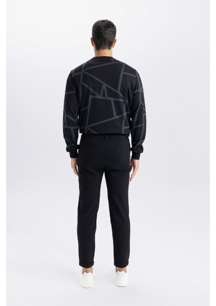 Jogger Kumaş Pantolon Krinkıl Dar Paça Cepli D3803AX24AU