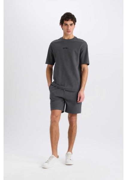 Regular Fit Düz Paça Cepli Basic Düz Şort B8792AX25SM fiyatları