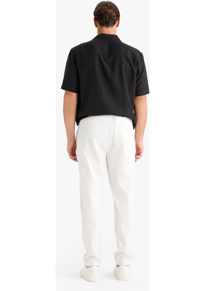 Yazlık Tensel Kumaş Jogger Pantolon Basic Düz Cepli Dar Paça B4091AX25SP