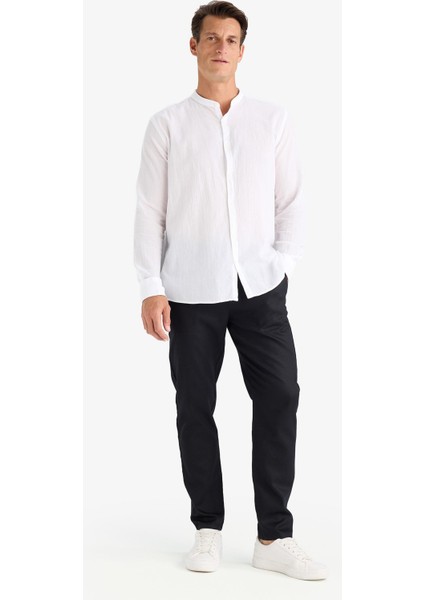 Yazlık Tensel Kumaş Jogger Pantolon Basic Düz Cepli Dar Paça B4091AX25SP fırsatları