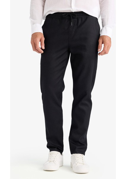 Yazlık Tensel Kumaş Jogger Pantolon Basic Düz Cepli Dar Paça B4091AX25SP indirimleri