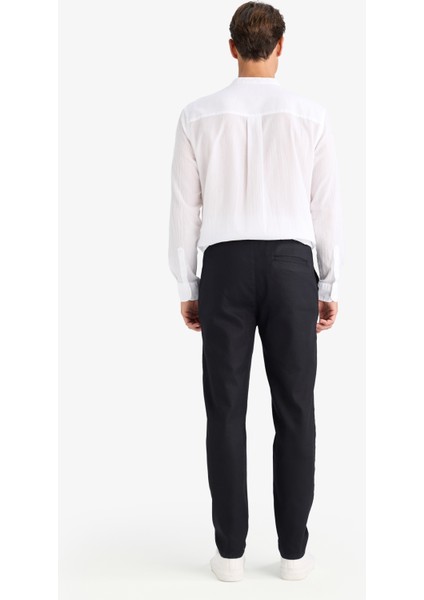 Yazlık Tensel Kumaş Jogger Pantolon Basic Düz Cepli Dar Paça B4091AX25SP