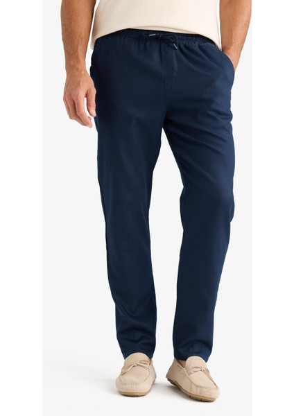 Yazlık Tensel Kumaş Jogger Pantolon Basic Düz Cepli Dar Paça B4091AX25SP indirimleri