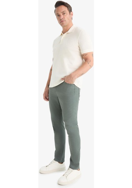 Yazlık Gabardin Chino Kanvas Pantolon Slim Fit Dar Kesim Dar Paça Cepli B2089AX25SP modelleri