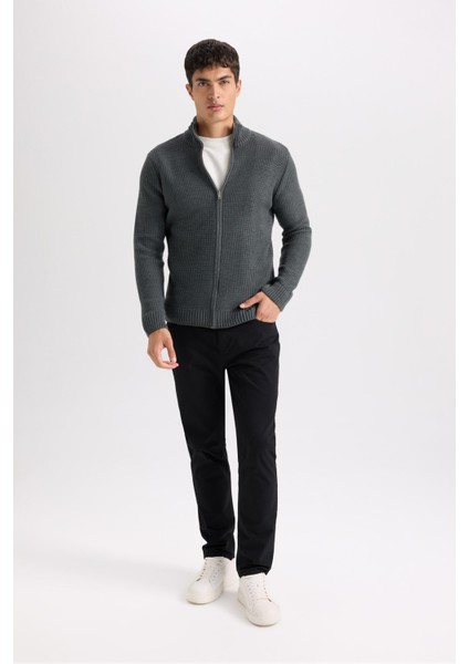 Yazlık Gabardin Chino Kanvas Pantolon Slim Fit Dar Kesim Dar Paça Cepli B2089AX25SP