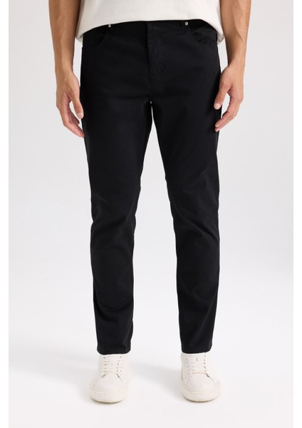 Yazlık Gabardin Chino Kanvas Pantolon Slim Fit Dar Kesim Dar Paça Cepli B2089AX25SP fırsatları
