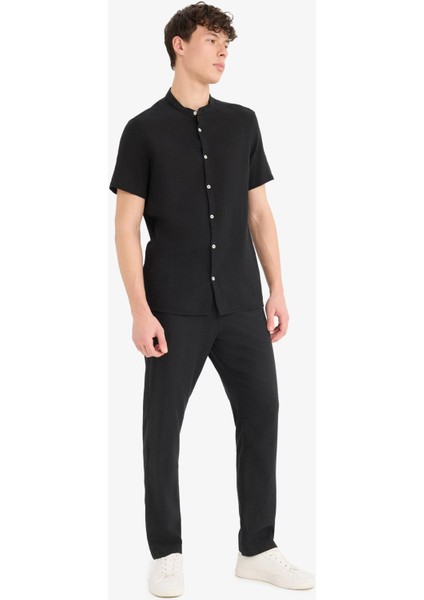 Relax Fit Rahat Kesim Dar Paça Keten Karışımlı Yazlık Pantolon C1140AX25SM fiyatları