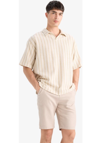%100 Pamuk Bermuda Şort D4268AX25SM fırsatları