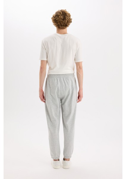 Regular Fit Eşofman Altı Cepli Basic Düz Beli Bağcıklı Lastikli Paça D4416AX25SP