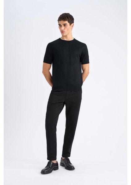 Jogger Pantolon Esnek Basic Düz Beli Bağcıklı Cepli Düz Paça C6022AX25SP