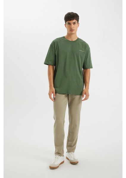 Jogger Kışlık Pantolon Basic Düz Beli Bağcıklı Cepli Düz Paça C6022AX24AU