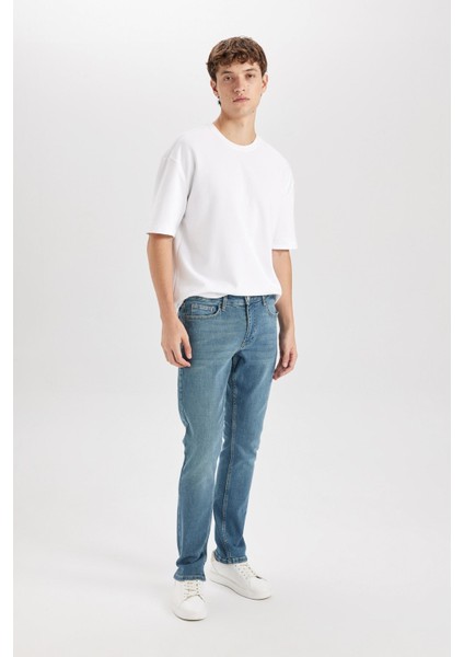 Pedro Slim Fit Dar Kalıp Normal Bel Dar Paça Jean Pantolon B8418AX24AU