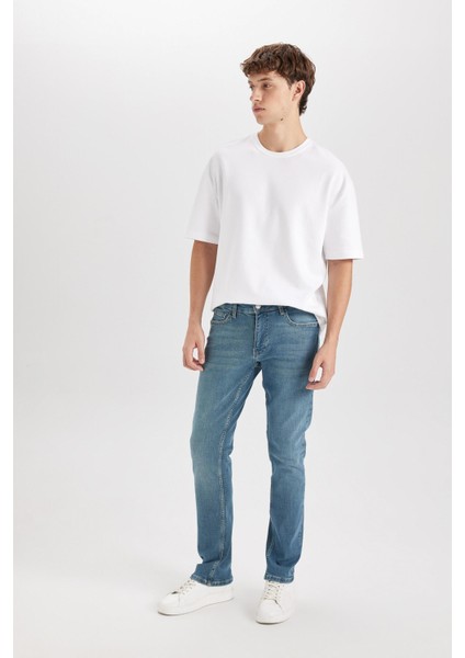 Pedro Slim Fit Dar Kalıp Normal Bel Dar Paça Jean Pantolon B8418AX24AU fiyatları