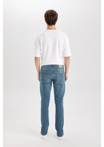 Pedro Slim Fit Dar Kalıp Normal Bel Dar Paça Jean Pantolon B8418AX24AU
