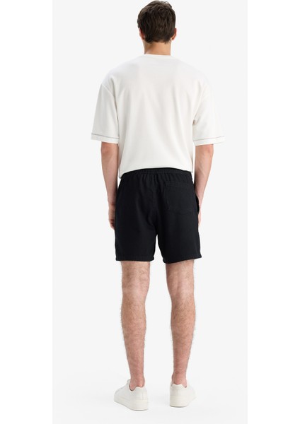 %100 Pamuk Relax Fit Yazlık Rahat Jean Bermuda Şort D4390AX25SM