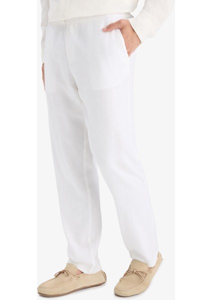 Relax Fit Rahat Kesim Dar Paça Keten Karışımlı Yazlık Pantolon C1140AX25SM indirimleri