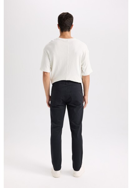 Yazlık Gabardin Chino Kanvas Pantolon Slim Fit Dar Kesim Dar Paça Cepli B2089AX25SP