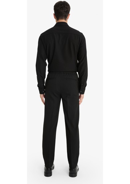 Yazlık Kumaş Jogger Pantolon Beli Bağcıklı Lastikli Düz Paça Cepli Her Yöne Esneyen A9943AX25SP