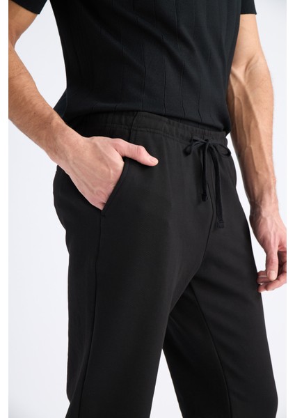 Jogger Pantolon Esnek Basic Düz Beli Bağcıklı Cepli Düz Paça C6022AX25SP