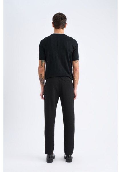 Jogger Pantolon Esnek Basic Düz Beli Bağcıklı Cepli Düz Paça C6022AX25SP