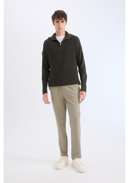 Jogger Pantolon Esnek Basic Düz Beli Bağcıklı Cepli Düz Paça modelleri