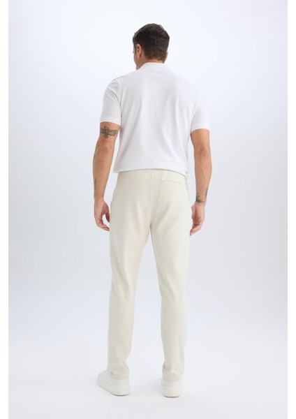 Jogger Pantolon Esnek Basic Düz Beli Bağcıklı Cepli Düz Paça C6022AX25SP
