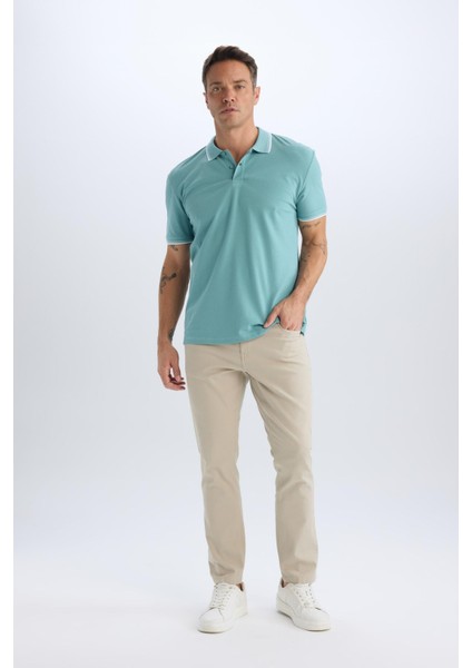 Slim Fit Dar Kesim Dar Paça Chino Kanvas Pantolon C2401AX25SP fırsatları