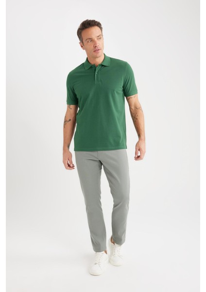 Slim Fit Dar Kesim Dar Paça Chino Kanvas Pantolon C2401AX25SP fiyatları