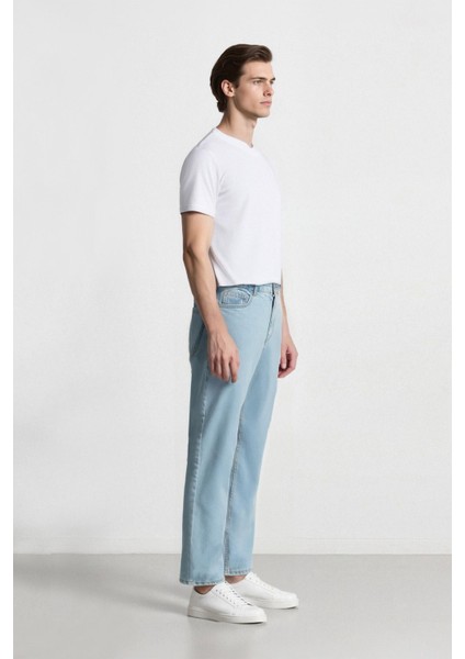 %100 Pamuk 90's Slim Fit Dar Kalıp Yüksek Bel Dar Paça Jean Pantolon D6685AX25SP indirimleri