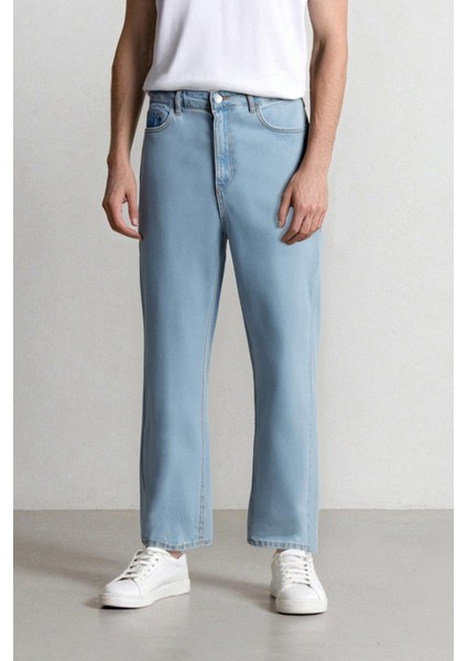 %100 Pamuk 90's Slim Fit Dar Kalıp Yüksek Bel Dar Paça Jean Pantolon D6685AX25SP