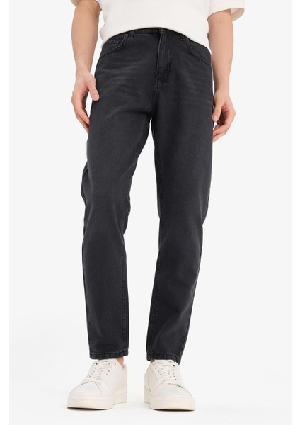 %100 Pamuk 90's Slim Fit Dar Kalıp Yüksek Bel Dar Paça Jean Pantolon D6612AX25SP modelleri
