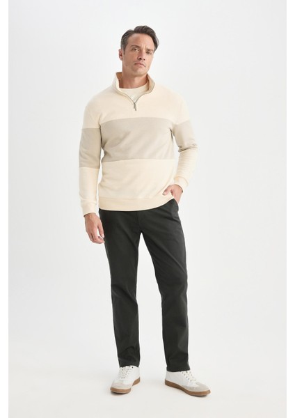 Regular Fit Normal Kesim Yazlık Düz Paça Chino Kanvas Pantolon D7349AX25SP fiyatları