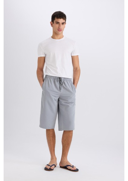Long Fit Uzun Deniz Şortu B7298AX25HS