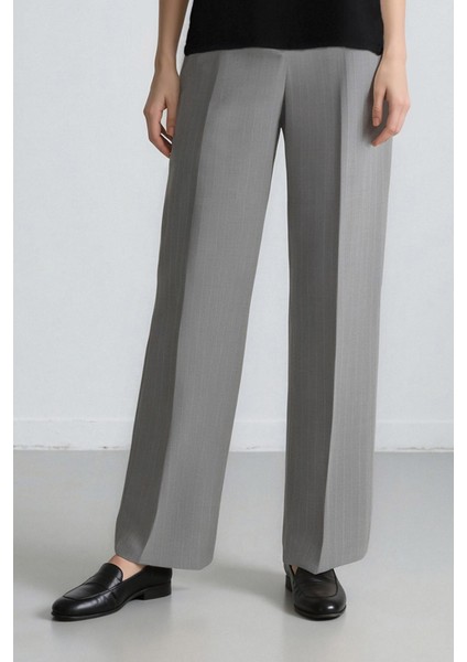Afra x Defacto Straight Fit Kışlık Pantolon Yüksek Bel Düz PAÇA E8470AX25SM