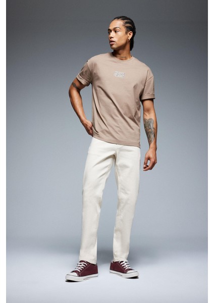 Slim Tapered Fit Dar Kalıp Normal Bel Daralan Paça Jean Pantolon C9743AX25SP