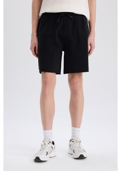 %100 Pamuk Slim Fit Dar Kesim Dar Paça Cepli Basic Düz Şort B8673AX25SM fırsatları