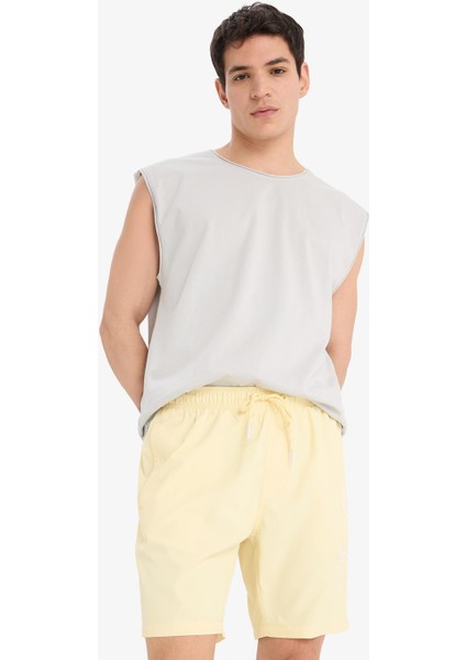 Regular Fit File Astarlı Kısa Boy Deniz Şortu B7255AX25HS fiyatları