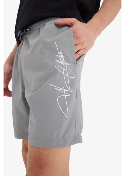 Regular Fit File Astarlı Kısa Boy Deniz Şortu B7255AX25HS fırsatları