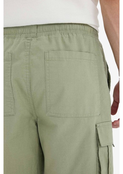 Kargo Fit Gabardin Bermuda Şort C5400AX25SM