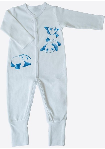 Organik Panda Mood Zuby 3'lü Tulum Mavi modelleri