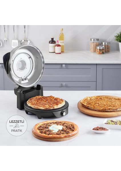 Gastro 10 In 1 Pizza Pide Lahmacun ve Tandır Ekmeği Makinesi Biodiamond Matte Black fiyatları