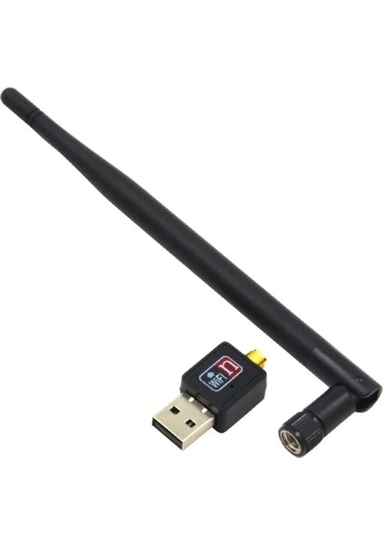 600 Mbps Mini USB Wifi Adaptörü 2.4 Ghz Anten ile USB Kablosuz Ağ Kartı 802.11N/G/B Ethernet USB Dongle Lan Pc Wifi Alıcısı