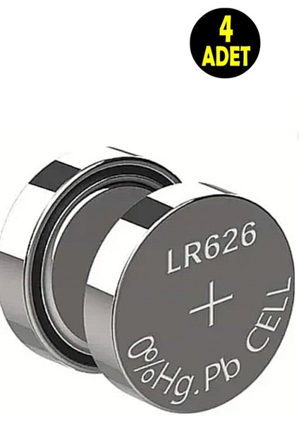 4 Adet Ag4 LR626 377A V377 SR626 177 LR66 606 SR626SW Alkalin 1.5V Düğme Pil